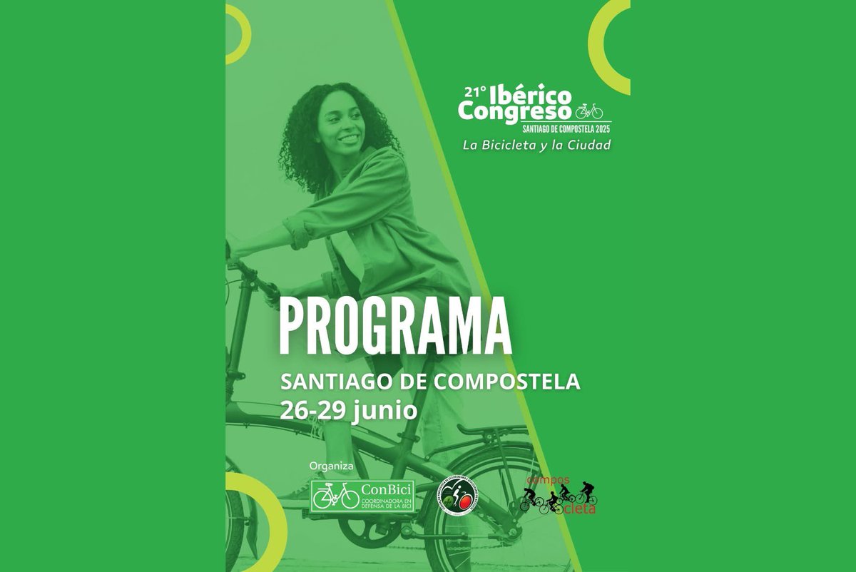 Vías Verdes (@viasverdes_ffe) on Twitter photo De camino a Santiago de Compostela al Congreso Ibérico de la Bicicleta 🚲 y la Ciudad 🏢organizado por <a href="/ConBici/">Coordinadora ConBici</a> 🔝 #ExperimentaVV
ℹ️ viasverdes.com/boletin/notapr…
Os iremos contando ➕ estos días 😉
<a href="/ffe_es/">Fundación de los Ferrocarriles Españoles</a> <a href="/Renfe/">Renfe</a> <a href="/transportesgob/">Ministerio Transportes y Movilidad Sostenible</a> <a href="/Basquetour_eus/">Basquetour</a> <a href="/ComunidadMadrid/">Comunidad de Madrid</a> <a href="/dipujaen/">Diputación de Jaén</a> <a href="/dipualba/">Diputación de Albacete</a> De camino a Santiago de Compostela al Congreso Ibérico de la Bicicleta 🚲 y la Ciudad 🏢organizado por <a href="/ConBici/">Coordinadora ConBici</a> 🔝 #ExperimentaVV
ℹ️ viasverdes.com/boletin/notapr…
Os iremos contando ➕ estos días 😉
<a href="/ffe_es/">Fundación de los Ferrocarriles Españoles</a> <a href="/Renfe/">Renfe</a> <a href="/transportesgob/">Ministerio Transportes y Movilidad Sostenible</a> <a href="/Basquetour_eus/">Basquetour</a> <a href="/ComunidadMadrid/">Comunidad de Madrid</a> <a href="/dipujaen/">Diputación de Jaén</a> <a href="/dipualba/">Diputación de Albacete</a>