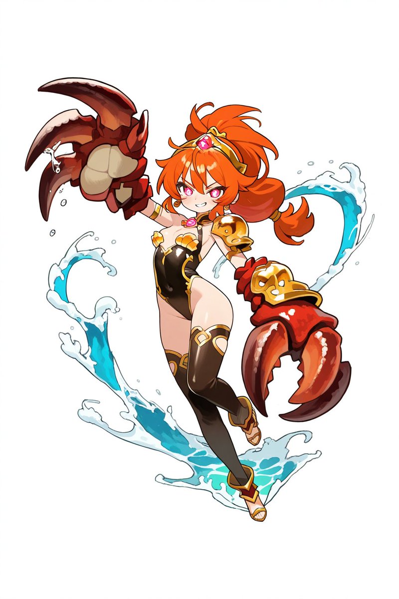 davidtaosh's tweet photo. ハサミの力、思い知ったかしら?次はもっと本気でいくわよっ!🦀💥
Bet you didn’t expect the claws to hit that hard, huh? Next time I’ll go even harder!🦀💢
#AIイラスト #AIillustrations #カニ娘 #モンスター娘 #水着アーマー #animegirl #crabgirl #mechaarmor #animeart #battlepose https://t.co/jqGMO1nkfD