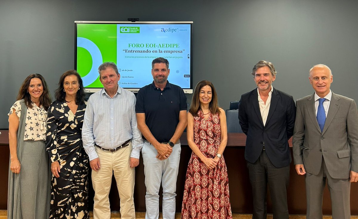 Participamos en las jornadas “Entrenado en la Empresa” de <a href="/Aedipe/">AEDIPE</a> Andalucía y la <a href="/eoi/">EOI</a> sobre mejores prácticas en recursos humanos y mejora continua. #RRHH #personas #CobreLasCruces