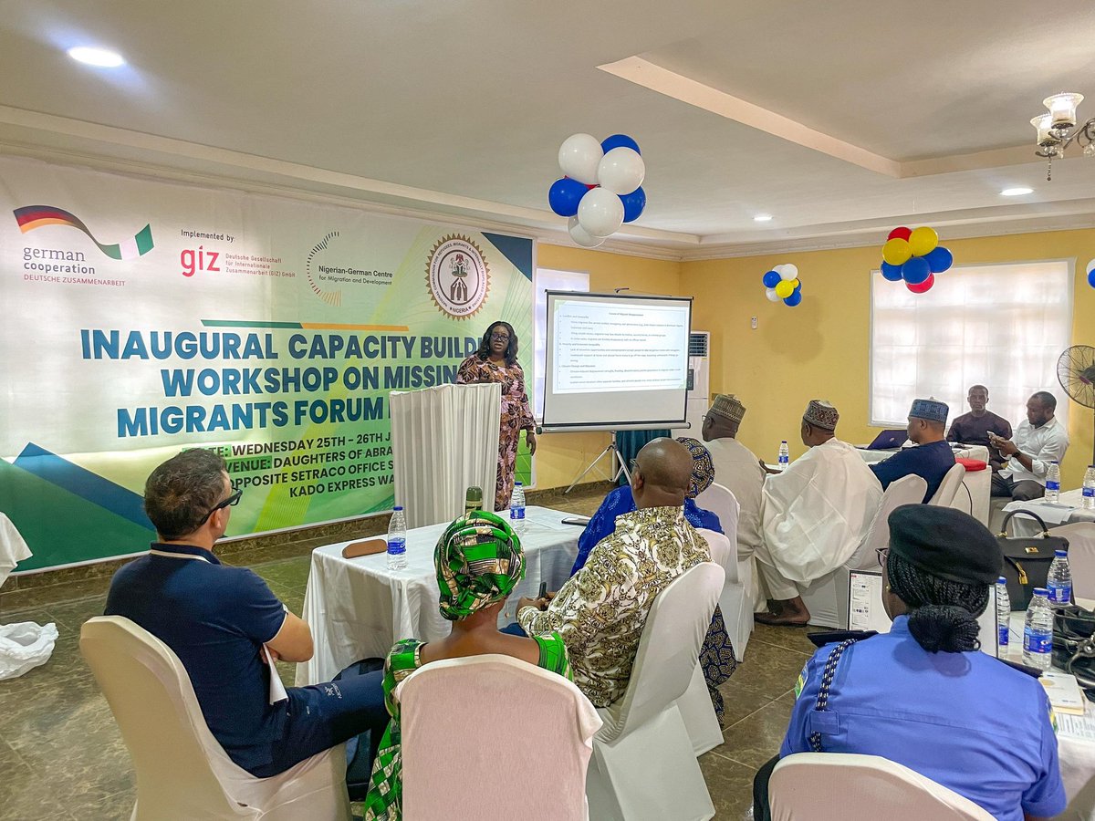 Missing Migrants Forum Launched in Nigeria
<a href="/ncfrmi_ng/">Refugees, Migrants & IDPs Commission</a>, with support from @giz_nigeria has inaugurated a national forum to address the rising crisis of missing migrants.
Over 44,000 migrants have died or disappeared globally since 2014. Behind every number is a grieving family
1/2
