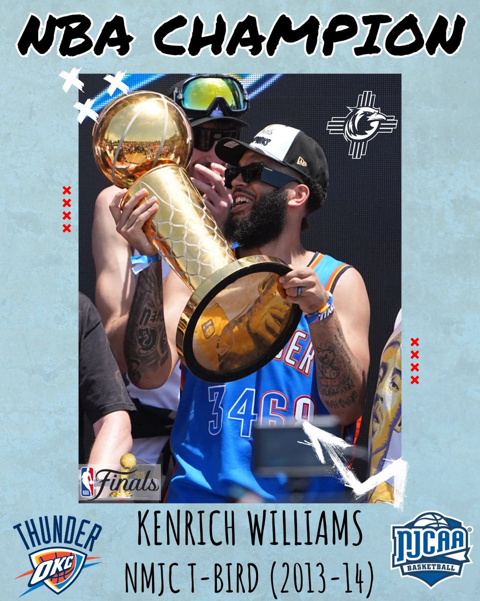 What a week for former Thunderbird Kenrich Williams!

Congrats on winning the 2025 NBA Finals with the OKC Thunder! #FeelTheThunder
