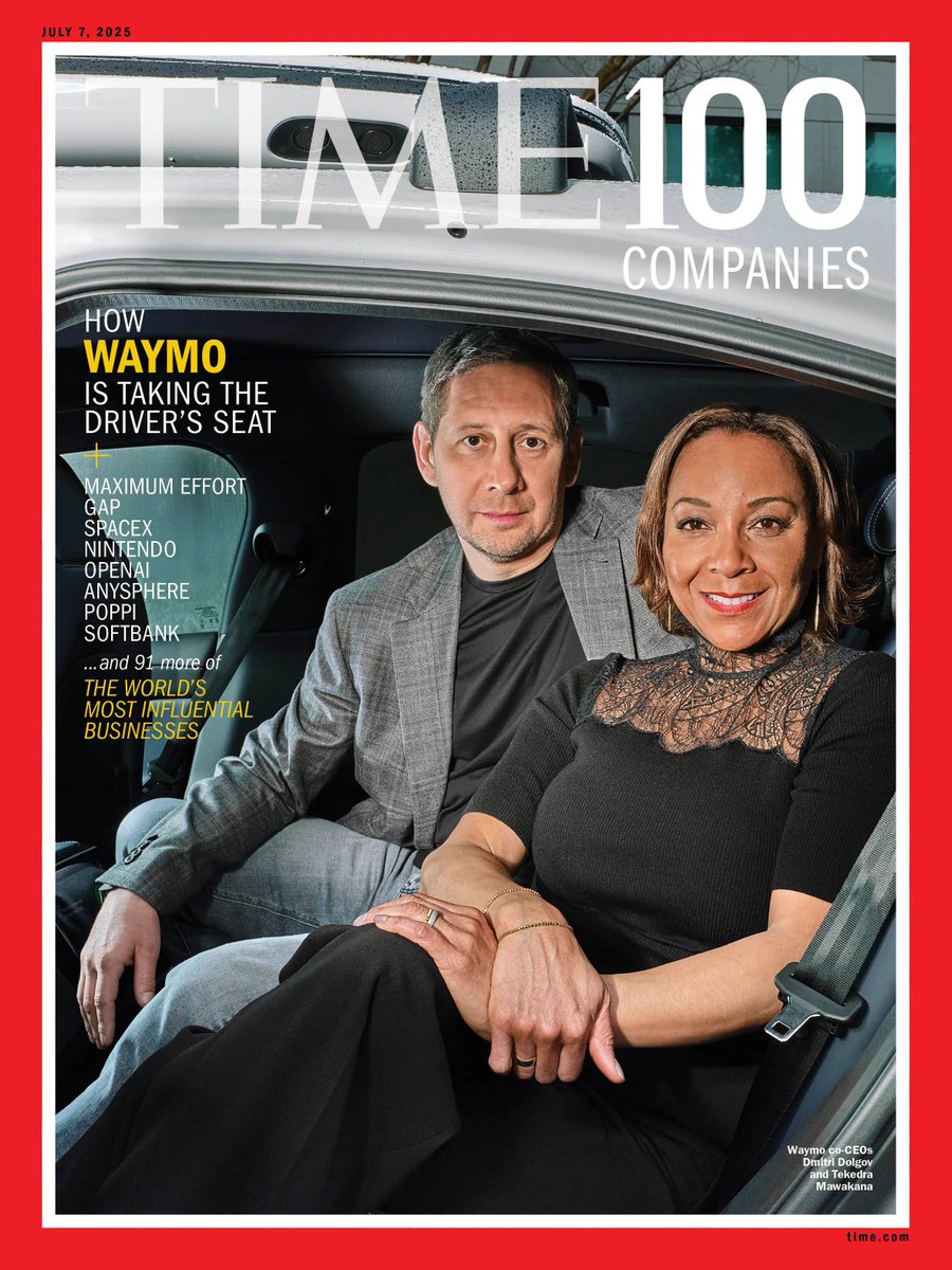 Waymo’s CO-CEO’s are on the front of Time Magazine 😂

You can’t make this up