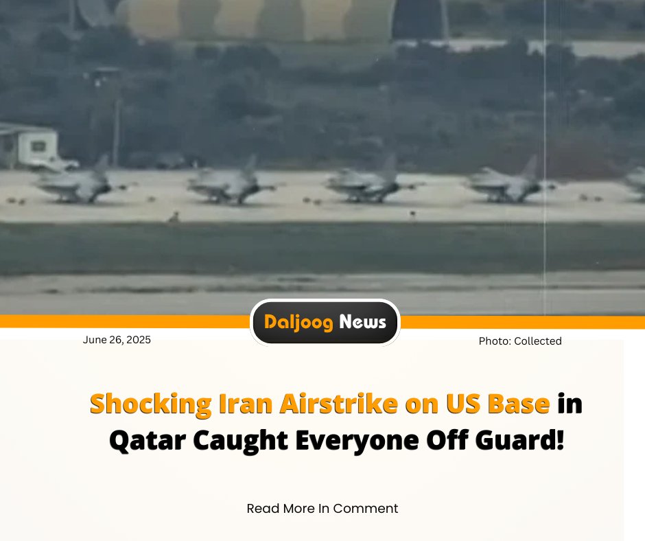 daljoognews_'s tweet image. 𝐒𝐡𝐨𝐜𝐤𝐢𝐧𝐠 𝐈𝐫𝐚𝐧 𝐀𝐢𝐫𝐬𝐭𝐫𝐢𝐤𝐞 𝐨𝐧 𝐔𝐒 𝐁𝐚𝐬𝐞 𝐢𝐧 𝐐𝐚𝐭𝐚𝐫 𝐂𝐚𝐮𝐠𝐡𝐭 𝐄𝐯𝐞𝐫𝐲𝐨𝐧𝐞 𝐎𝐟𝐟 𝐆𝐮𝐚𝐫𝐝! 

youtu.be/CBs1thBvJqY

 👉 Drop your thoughts in the comments!  #IranQatarAirbaseAttack, #USMilitaryStrike #AlUdeidAirbase, #IranIsraelCeasefire