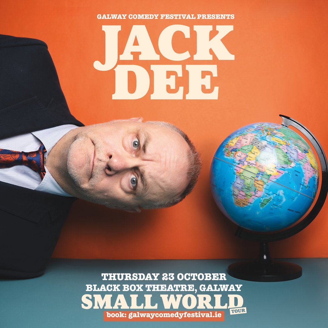 British comedian, actor, presenter and actor Jack Dee is delighted to announce his return to Galway for one night only with his new show Small World.

Tickets on sale now: galwaycomedyfestival.ie/artist?artistI…