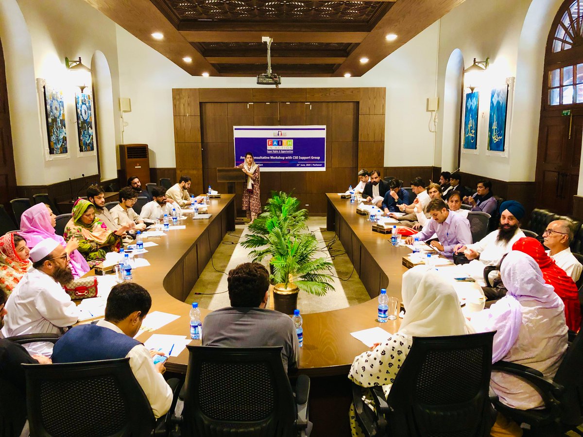 Annual Consultative Workshop with CSO Group to advance minority rights in KP:
✔️ Enforcing 2% education quota
✔️ Kalash Marriage Bill advocacy

United for equity, dignity &amp; inclusion.
#FaithInAction #EqualRights #MinorityInclusion #EducationEquity #KalashMarriageBill #HumanRights
