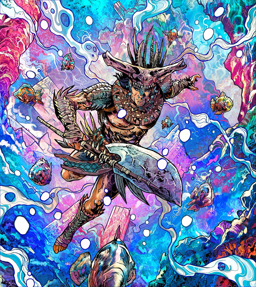 Attuma, 
Marvel variant  illustration for Marvel Snap!

#Attuma #marvelsnap