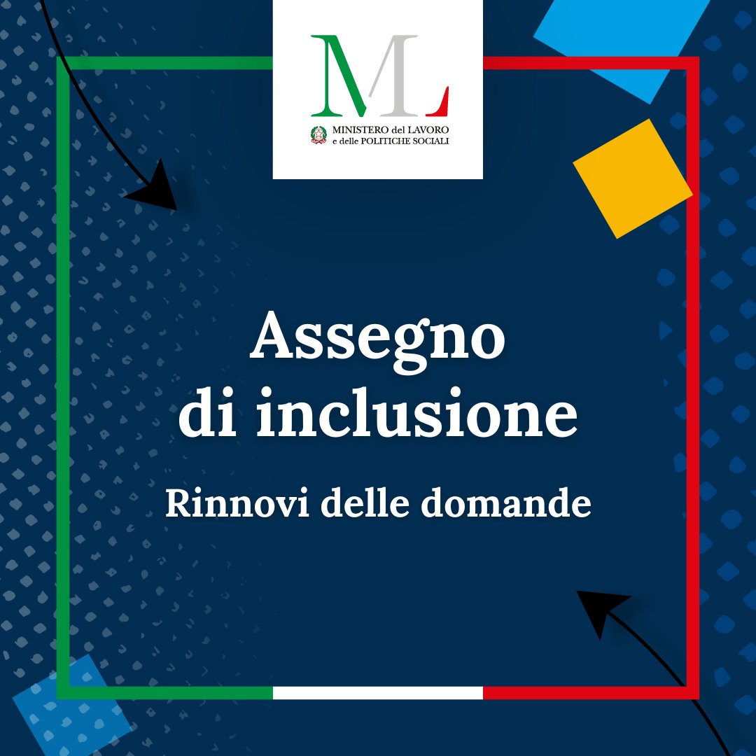Beneficiari dell'Assegno di inclusione, il Ministro #MarinaCalderone: "Lunedì in CdM una norma per riconoscere un contributo straordinario ai nuclei familiari che nel 2025 concluderanno il primo periodo di 18 mesi di fruizione dell'ADI".

➡️lavoro.gov.it/stampa-e-media…