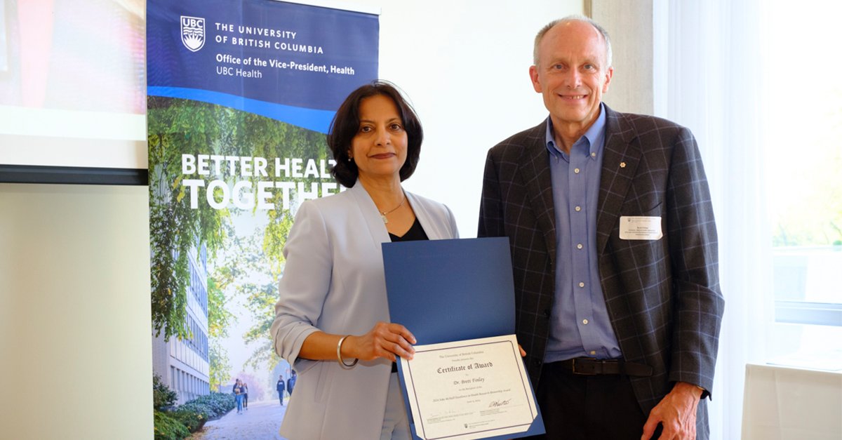Congratulations to Dr. Brett Finlay for receiving the John McNeill Excellence in Health Research Mentorship Award!

The award recognizes faculty members in health-related disciplines for the outstanding mentorship of their trainees.

Learn more at: msl.ubc.ca/dr-brett-finla…