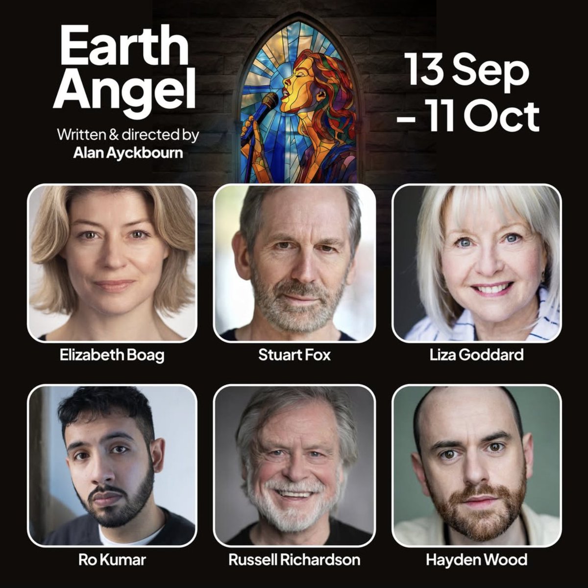 ciekabailey's tweet image. Excited to announce that the excellent RUSSELL RICHARDSON @RussellRichard4 has been cast in Alan Ayckbourn's latest play EARTH ANGEL. Playing later this year at @thesjt, @NewVicTheatre and @OLTheatre