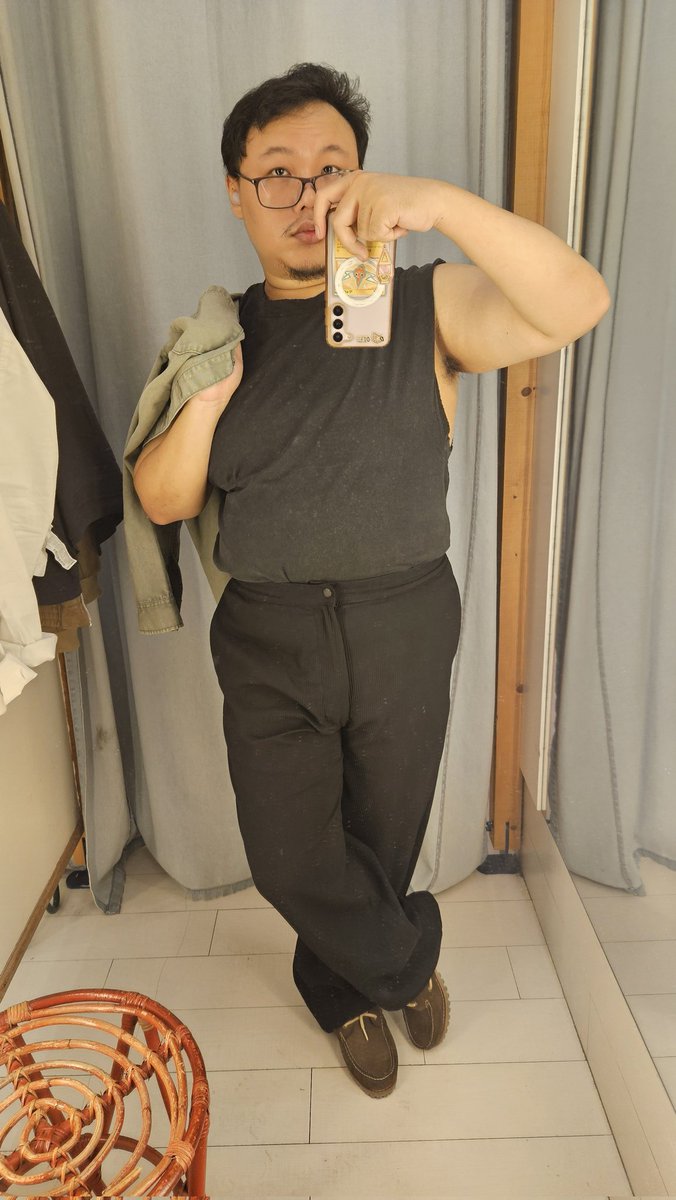 Trying clothes is my therapy