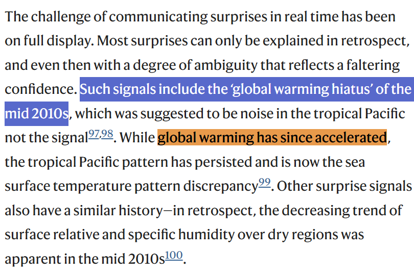 AtomsksSanakan's tweet photo. @curryja The paper contradicts you.

"My take is that we are still in the multi-decadal hiatus that began around 2000."
"I expect this hiatus to continue at least another decade."
https://t.co/McIcwtb9kd

https://t.co/MnFTKlY8O0 https://t.co/5SV3t8Kuti
