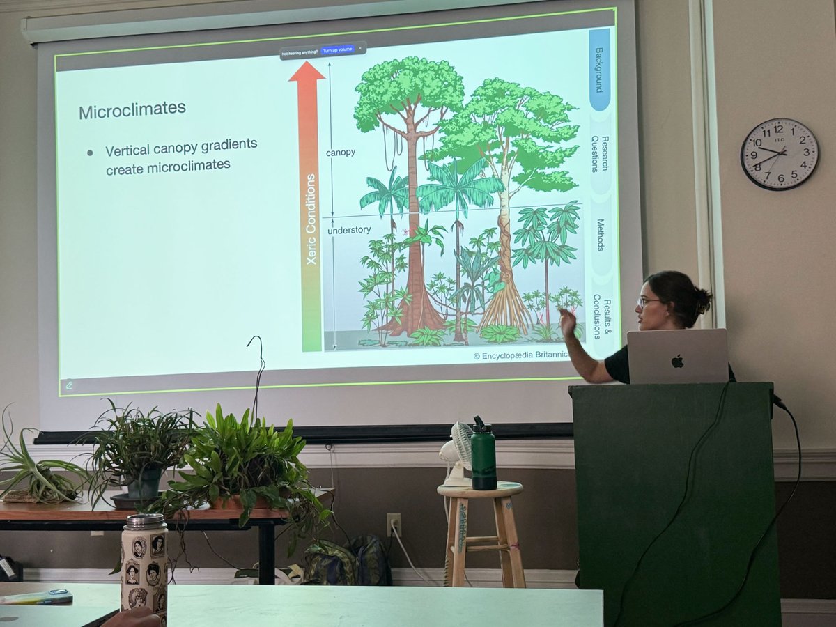 Malinda Barberio of the McCulloh lab defended her Master's thesis, "Examining Foliar Water Uptake in Neotropical Epiphytes" today. Congratulations, Malinda!