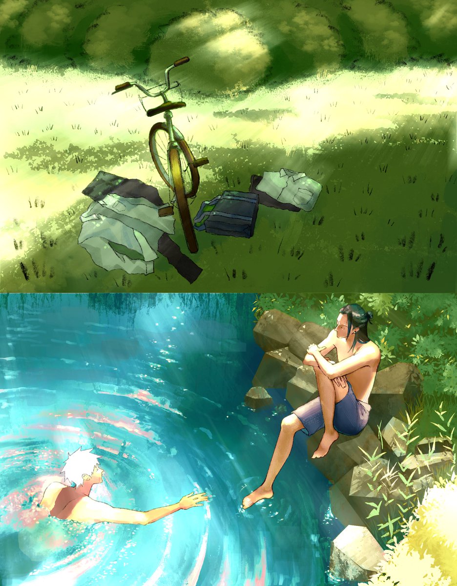 ryna_100's tweet image. warm sunshine, a pool of water. and you.
maybe everything will be okay. #五夏