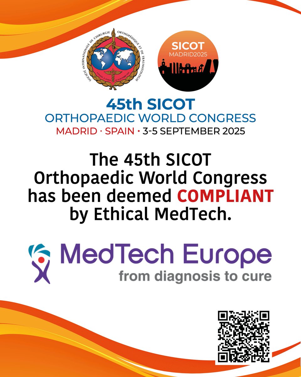 The 45th SICOT Orthopaedic World Congress has been deemed COMPLIANT by Ethical MedTech.

cvs.solutions.iqvia.com/event/detail/E…