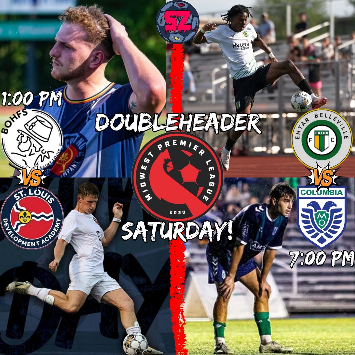 Soccer Zombie (@tomfranklinstl) on Twitter photo The home clubs are desperate for wins at the business end of the <a href="/midwestpl/">Midwest Premier League</a> season, but their opponents both would love to reverse their fortunes and play spoiler.
This is Non-League Soccer in America...this is a Saturday doubleheader! The home clubs are desperate for wins at the business end of the <a href="/midwestpl/">Midwest Premier League</a> season, but their opponents both would love to reverse their fortunes and play spoiler.
This is Non-League Soccer in America...this is a Saturday doubleheader!