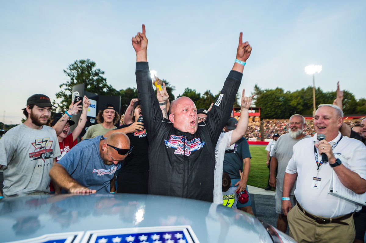 He's been waiting for this one. 🎉

Racing at BGS since 1995, Kevin Gilbert earned his first career QRC HVAC &amp; Refrigeration Street Stock Series win in his 198th start Saturday night.