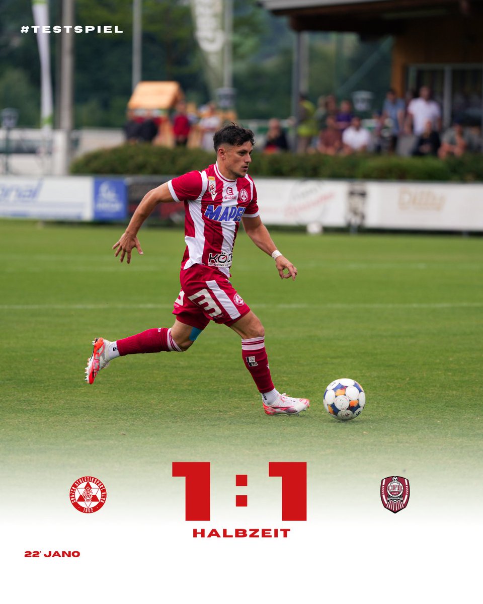 In einer intensiven Partie steht's 1:1. ⚖️
__________
⏱️ HT‘ | #GAKCFR 1:1 #grazerak