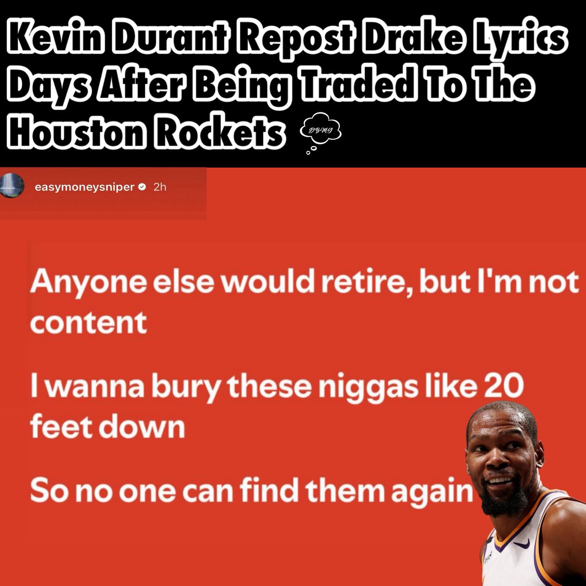 #kevindurant speaks #media #dreambigmediagroup #rap #sports #nba #basketball #hiphop #trending ( <a href="/KDTrey5/">Kevin Durant</a> <a href="/Drake/">Drizzy</a> )