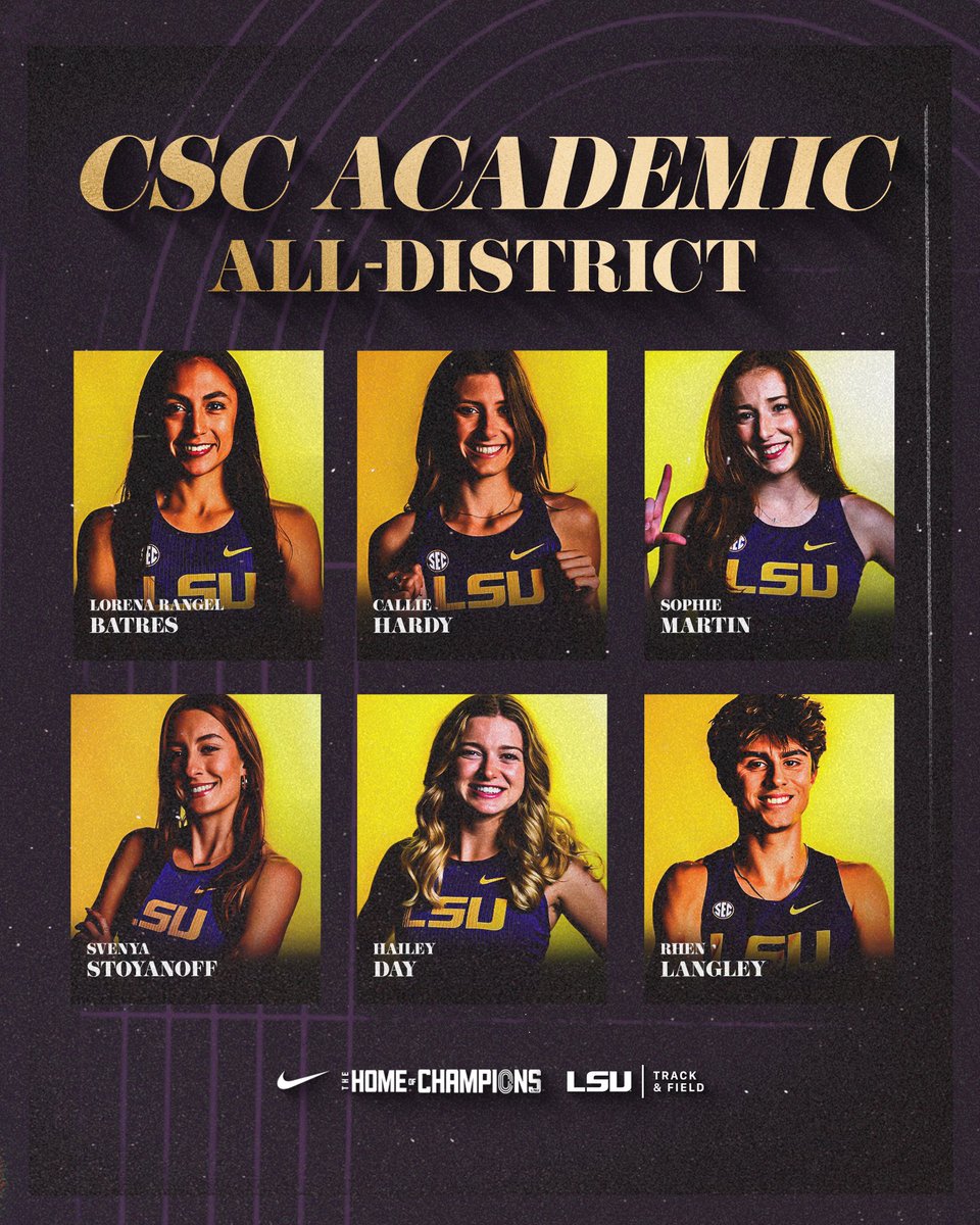 Six Tigers were named CSC Academic All-District for the 2024-25 school year. 👏📚

Lorena Rangel Batres is up for Academic All-American consideration, which will be announced on July 15.

📄 lsul.su/4414r4Y