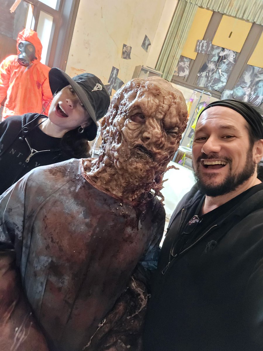 Revocation's tweet image. BTS at the “Cronenberged” video shoot