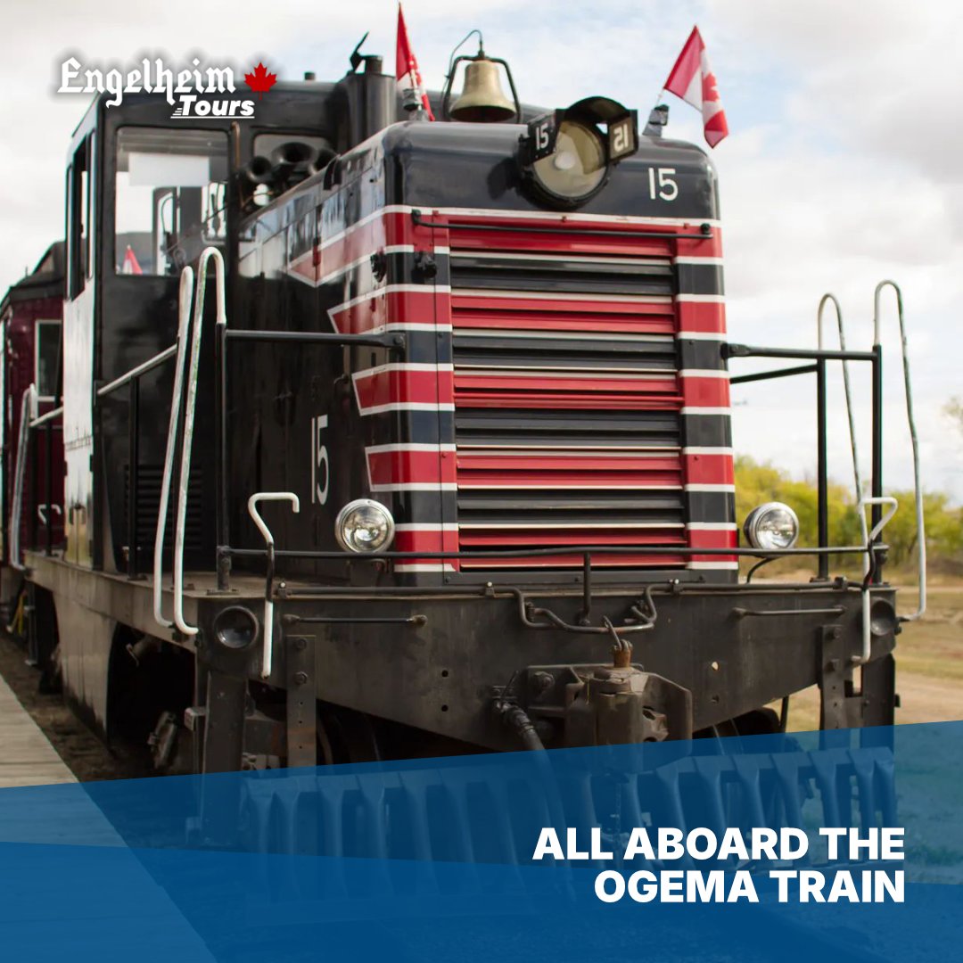 🍗 Experience Saskatchewan's Ogema Train with a Texan Style BBQ Supper!

Features:
- Deluxe Motor Coach transportation
- Professional Tour Director
- 2.5 hour Train Ride
- Texas-Style BBQ Supper

Visit engelheimtours.ca/tours/ogema-tr… or call (306)566-9300 to boo