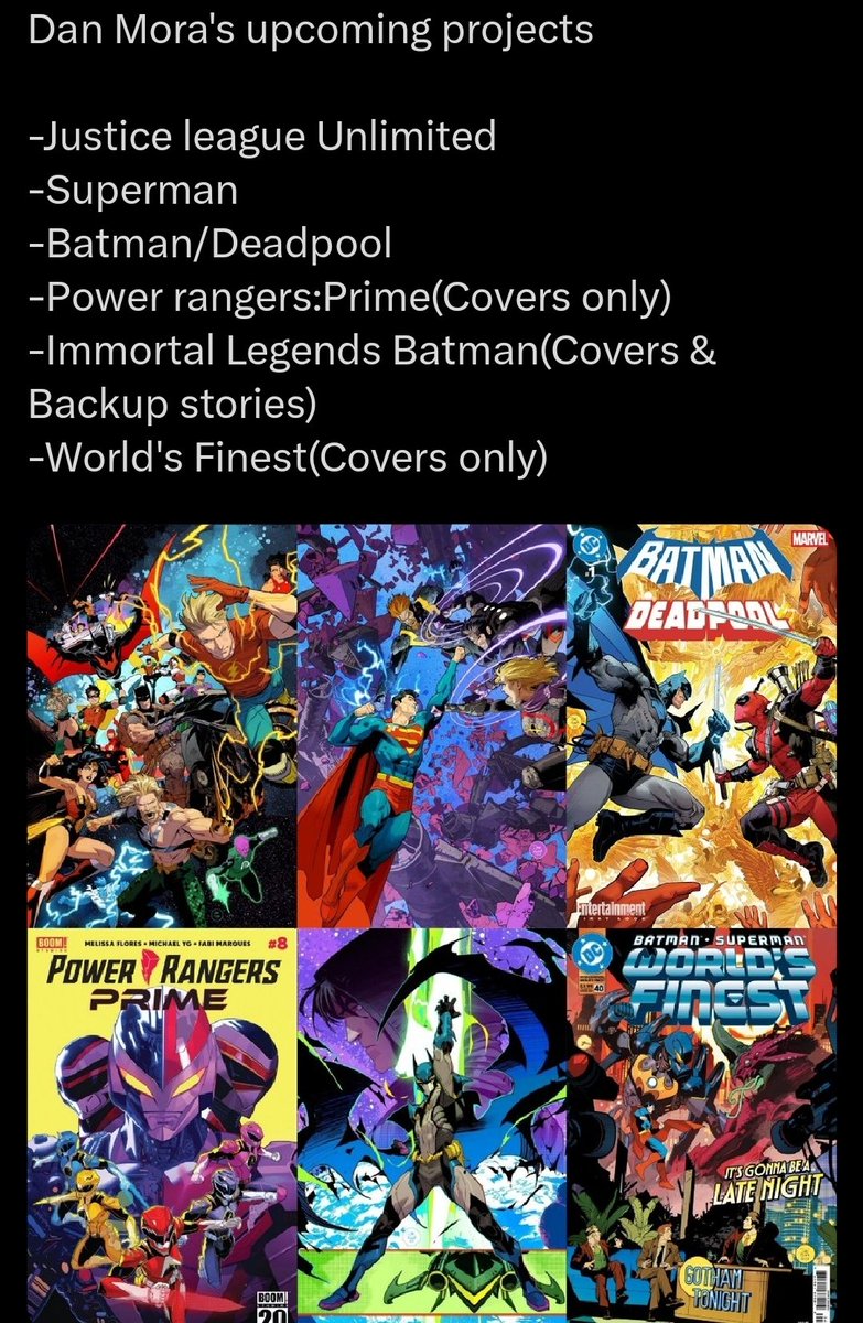 Dan mora had previously teased this and I am very happy for him! Also great to see him do interiors for more books that aren't just DC!