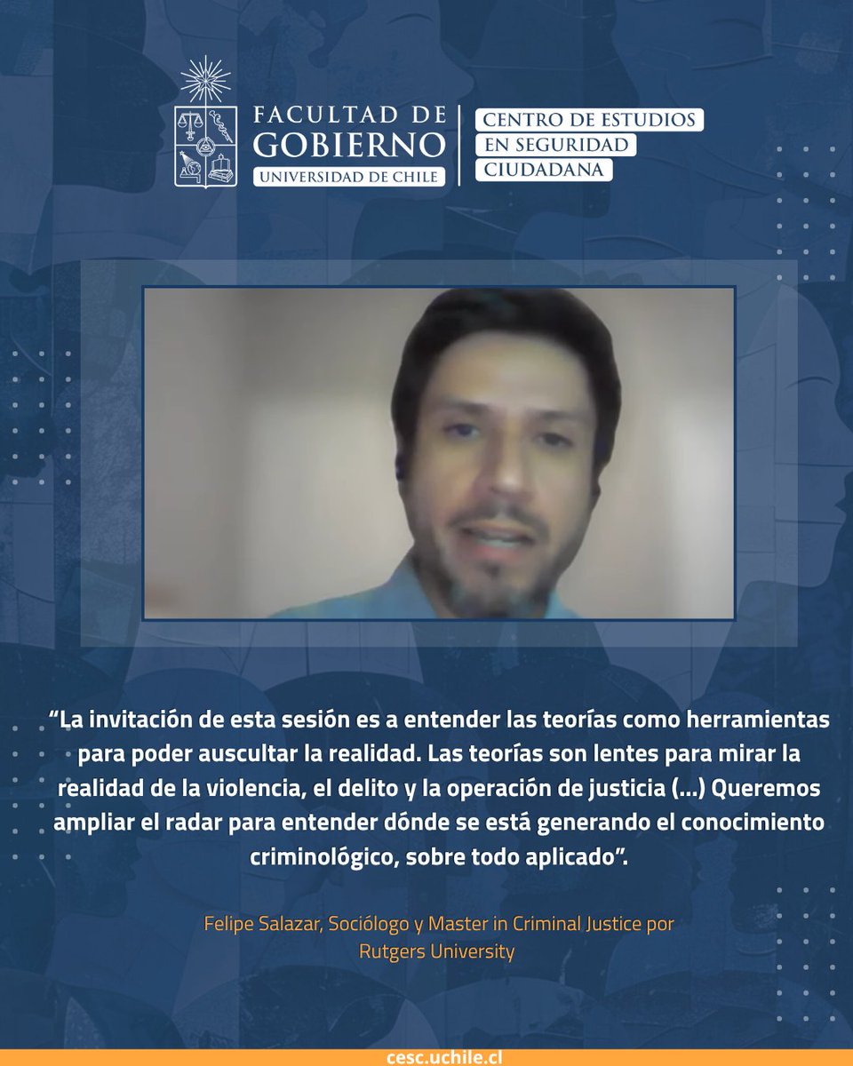 CESC_UChile's tweet image. 📚 #DocenciaCESC | ¡Clase de integración en el Diploma de Criminología Aplicada!
El sociólogo Felipe Salazar lideró una sesión clave sobre teorías criminológicas y su uso práctico para analizar violencia, delito y respuestas del Estado.

🔗 Más en cesc.uchile.cl