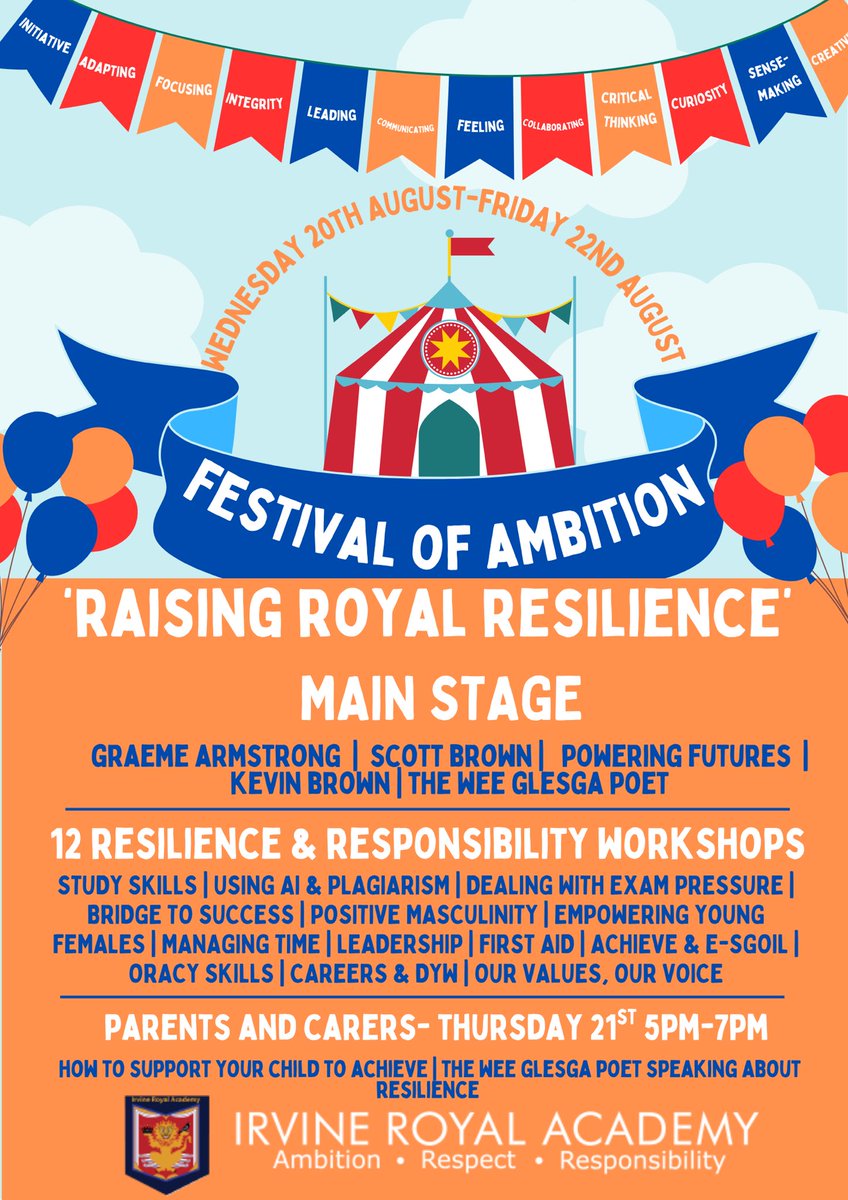 Plans are underway for our first ever Festival of Ambition. 
#believeinbetter⭐️💙