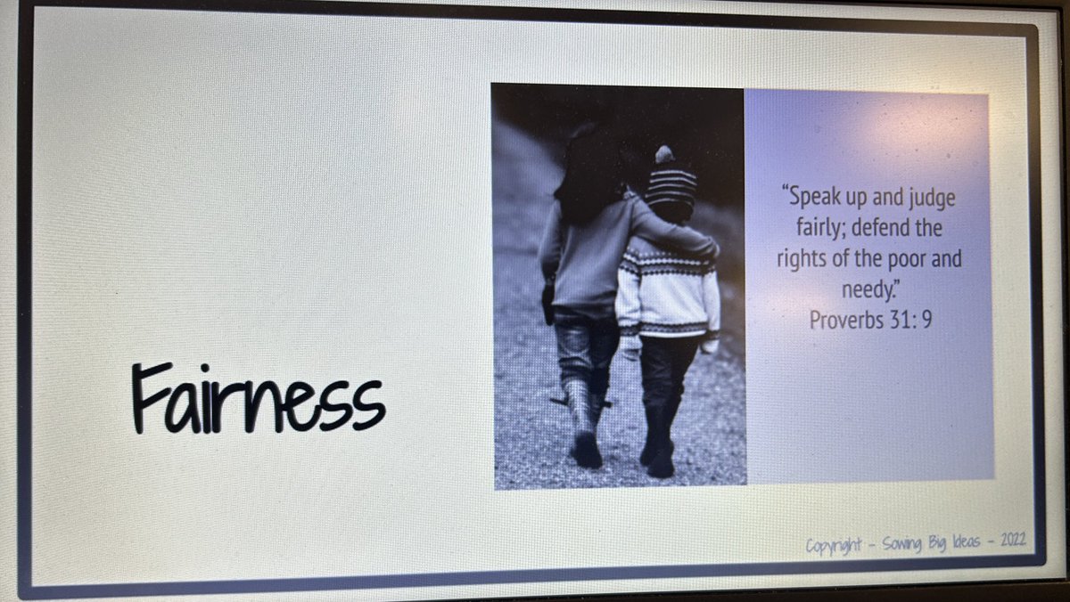 Thank you to our grade 4/5  students for presenting our last virtue assembly of the year! Fairness is not getting everything you want, but that you get what you need to succeed!
