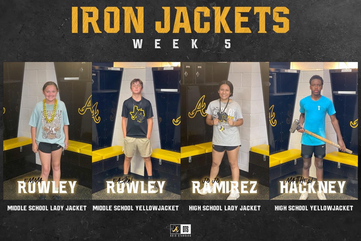 🏋️WEEK 5 IRON JACKETS🏋️‍♂️

#DTS