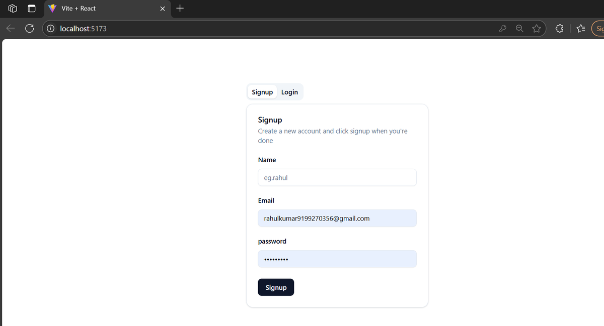 KumarRahul36001's tweet photo. #week_02 #day_10
Today I kickstarted my Learning Management System (LMS) project.
Setup Completed
Created Signup & Login Pages (with basic auth & form validations)
Excited to build more features and share my journey along the way!
#MERN #ReactJS #WebDev #100DaysOfCode #LMS https://t.co/jHmtsVy6lw
