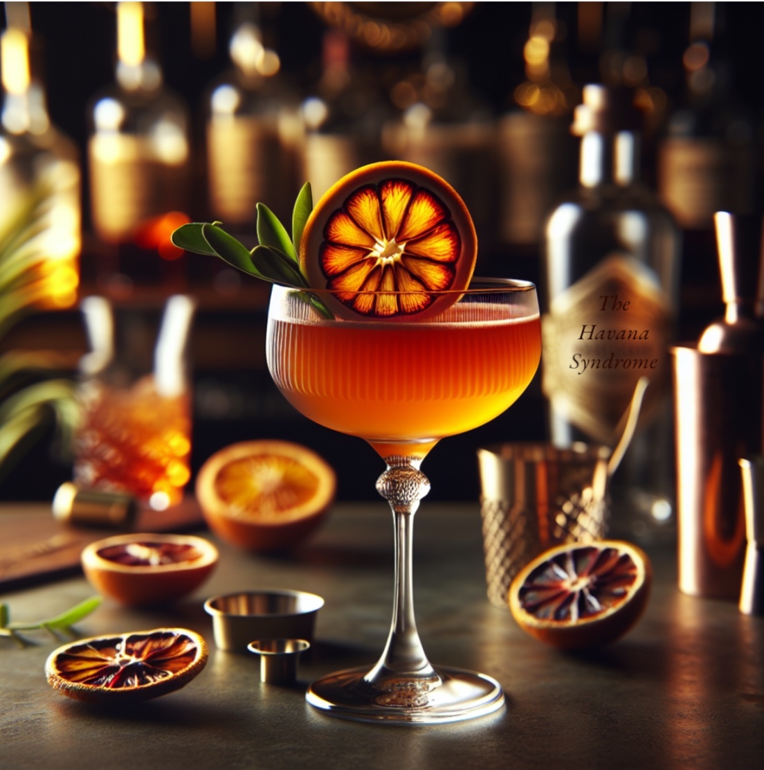 We're launching a new cocktail at THE HAVANA SYNDROME book launch at Elaine's tonight.