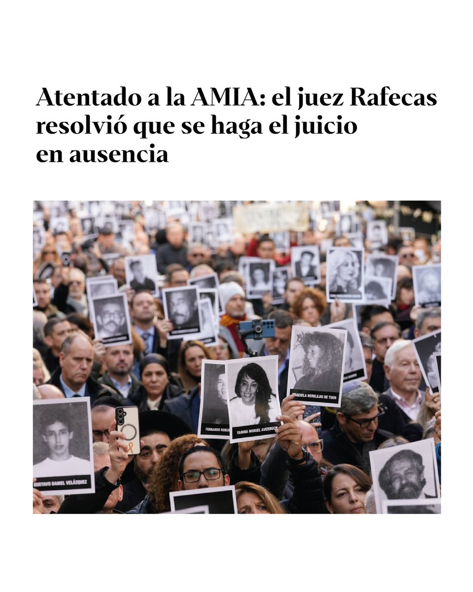 m_cuneolibarona's tweet image. LOS TERRORISTAS ACUSADOS DEL ATENTADO A LA AMIA PODRÁN SER JUZGADOS
Gracias a la Ley de Juicio en Ausencia que impulsamos, la Justicia ahora tiene las herramientas para juzgar a los acusados por el atentado en la AMIA, en el que asesinaron a 85 argentinos.
Estos 10 terroristas…