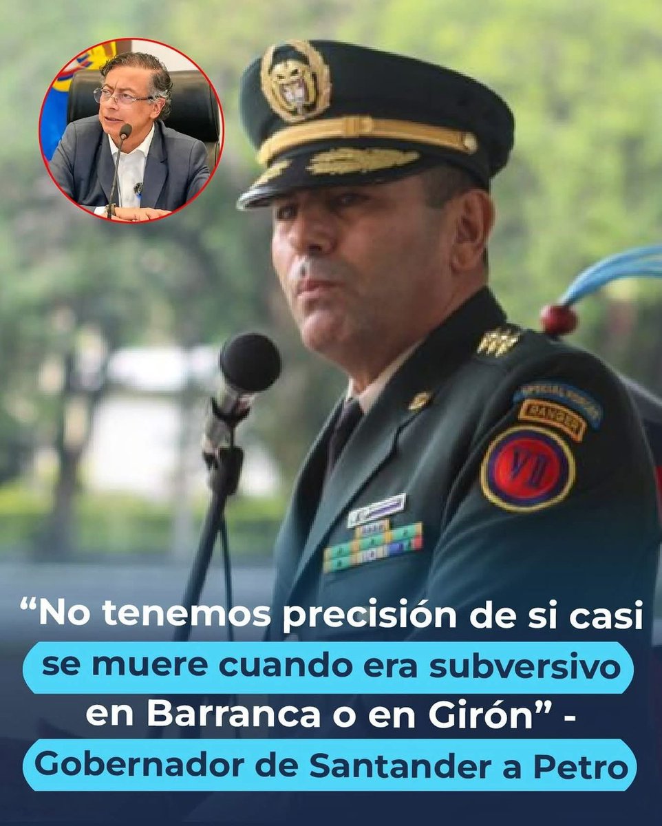 🚨 El gobernador de Santander le responde al presidente Petro en entrevista con @caracolradio :

📣 “Presidente, usted menciona que casi se muere en Santander. Pero no tenemos precisión si eso fue cuando era subversivo y operaba en Barranca o Girón donde secuestraba y
