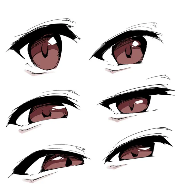 最近目の練習してるけどまだまだ描きたい目が多い、あと涙袋のことが分かってきた
