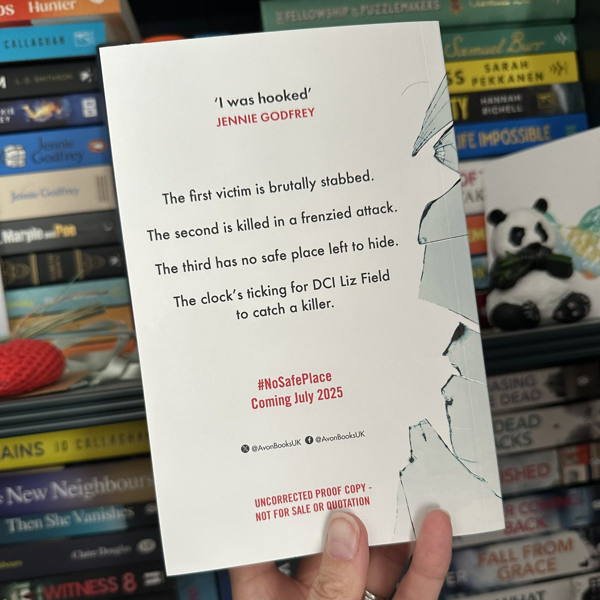 Shona Holmes-Berry (@shonaholmes23) on Twitter photo ๐๐ฎ#BookPost๐๐ฎ
Very excited to receive this copy of #NoSafePlace by #HannahBrennan as heard so many great things - and when itโs a book <a href="/jennieg_author/">Jennie Godfrey</a> loves too I know Iโm on to a good thing!๐ฅฐ
Massive thanks to <a href="/AvonBooksUK/">Avon Books UK</a> & <a href="/Bookish_Becky/">Becky Hunter</a> for sending ๐
#BookTwitter ๐๐ฎ#BookPost๐๐ฎ
Very excited to receive this copy of #NoSafePlace by #HannahBrennan as heard so many great things - and when itโs a book <a href="/jennieg_author/">Jennie Godfrey</a> loves too I know Iโm on to a good thing!๐ฅฐ
Massive thanks to <a href="/AvonBooksUK/">Avon Books UK</a> & <a href="/Bookish_Becky/">Becky Hunter</a> for sending ๐
#BookTwitter