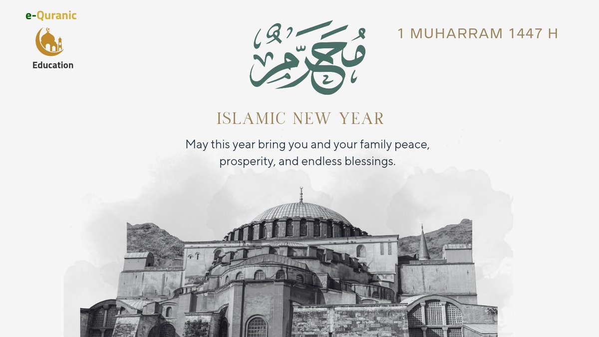e_quraniconline's tweet photo. Muharram is among the four sacred months mentioned in the Qur’an &amp; Sunnah. As the first month of the Hijri year, it’s not just a new beginning — it reminds us of sacrifice, truth, justice, servitude to Allah, and the spirit of freedom. #Muharram #islamicnewyear1447 https://t.co/EDL5Vrb8Af