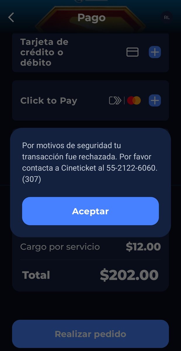 TheRichyEle's tweet photo. Desde que actualizaron su aplicación no me deja comprar en línea pero justo me parece más molesto con mi película más esperada del año
Alguien sabe cómo se soluciona?
@AyudaCinepolis #Cinepolis
#Superman https://t.co/76GeqYvALD