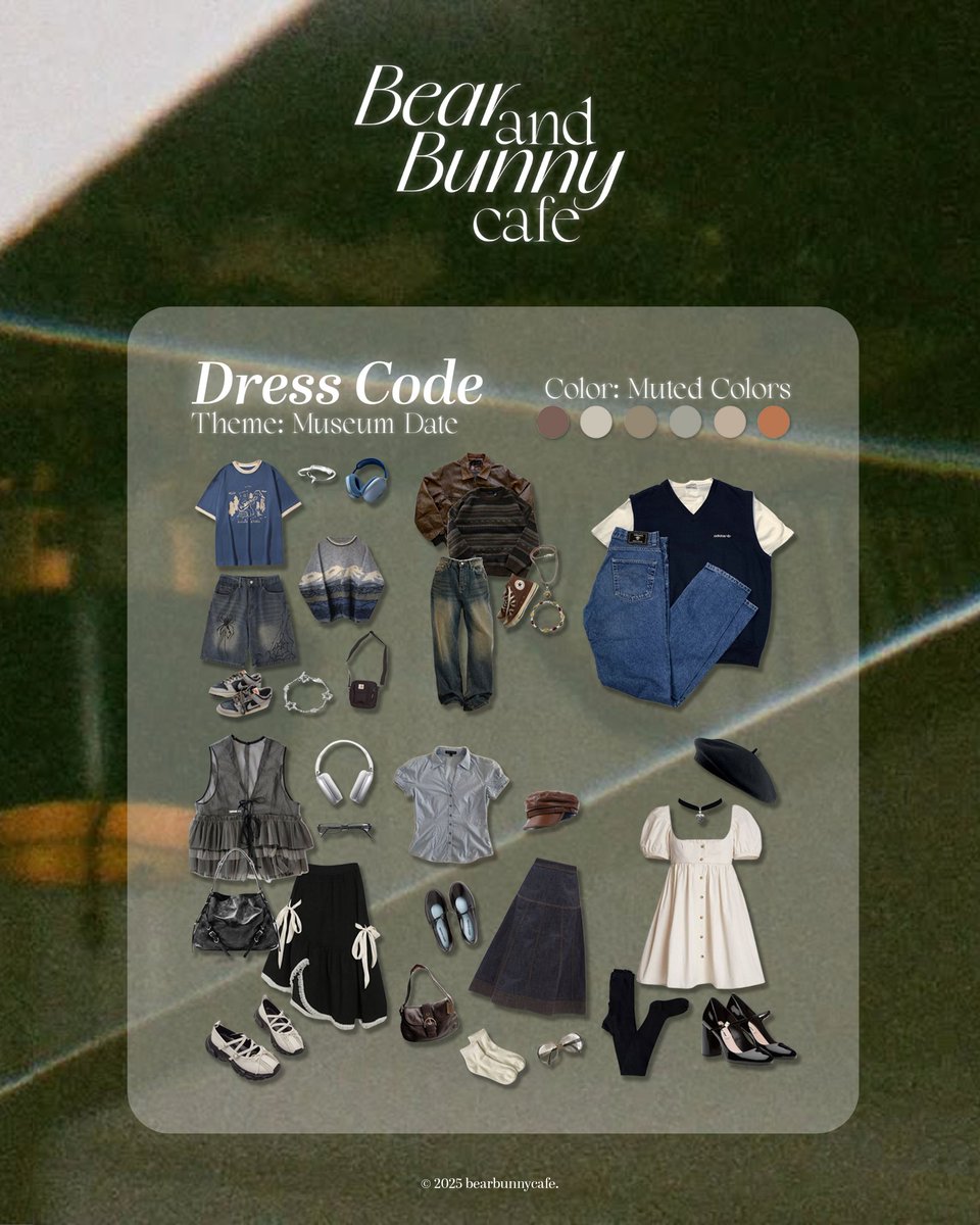 ₍ᐢ. .ᐢ₎ #BearandBunnyCafe ʕ •ᴥ• ʔ
Welcome to B&amp;B Cafe!

The dress code for Bear and Bunny Cafe is out, MOAs!

See you in your best fits in a month...ෆ