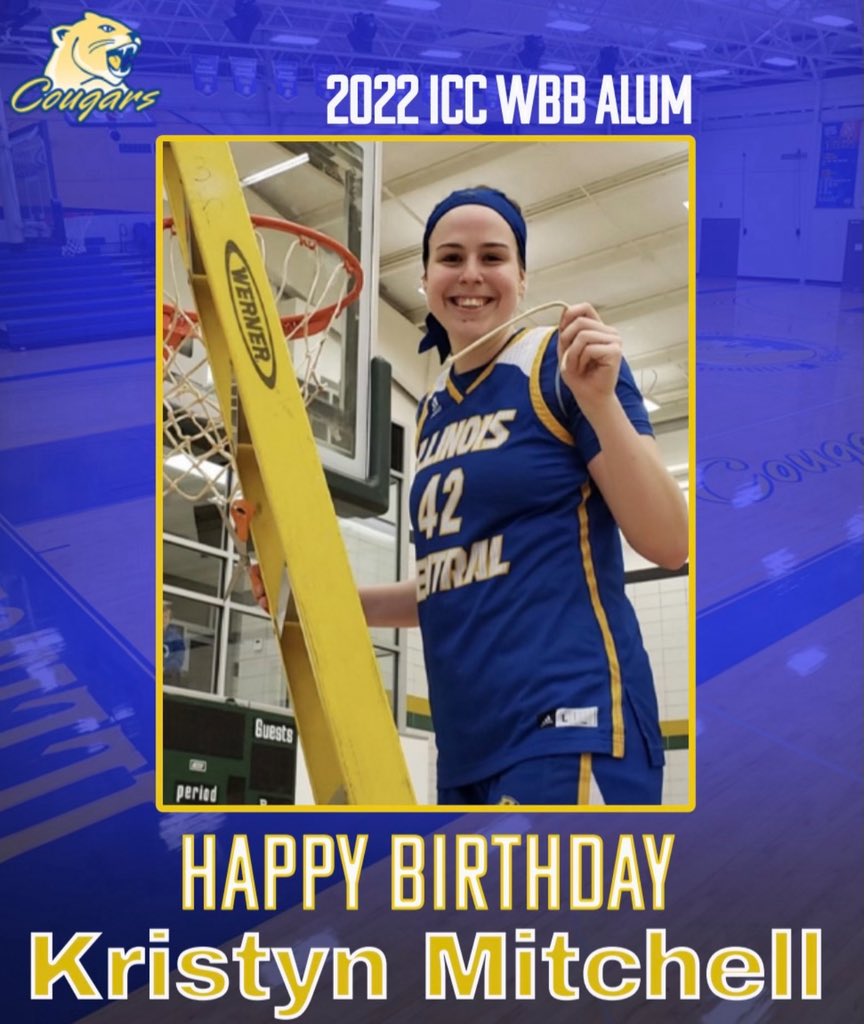 Karrie Redeker (@karrieredeker) on Twitter photo Happy bday to <a href="/ICC_CougarsWBB/">ICC Womenâs Basketball</a> Class of â22 alum <a href="/KristynMitchell/">Kristyn Mitchell</a>! After ICC, Kristyn played 2 yrs at McKendree University where she earned her masters in Business Administration. She currently works at Anheuser-Busch in St. Louis.
Hope your day is fabulous Krysten! Happy bday to <a href="/ICC_CougarsWBB/">ICC Womenâs Basketball</a> Class of â22 alum <a href="/KristynMitchell/">Kristyn Mitchell</a>! After ICC, Kristyn played 2 yrs at McKendree University where she earned her masters in Business Administration. She currently works at Anheuser-Busch in St. Louis.
Hope your day is fabulous Krysten!