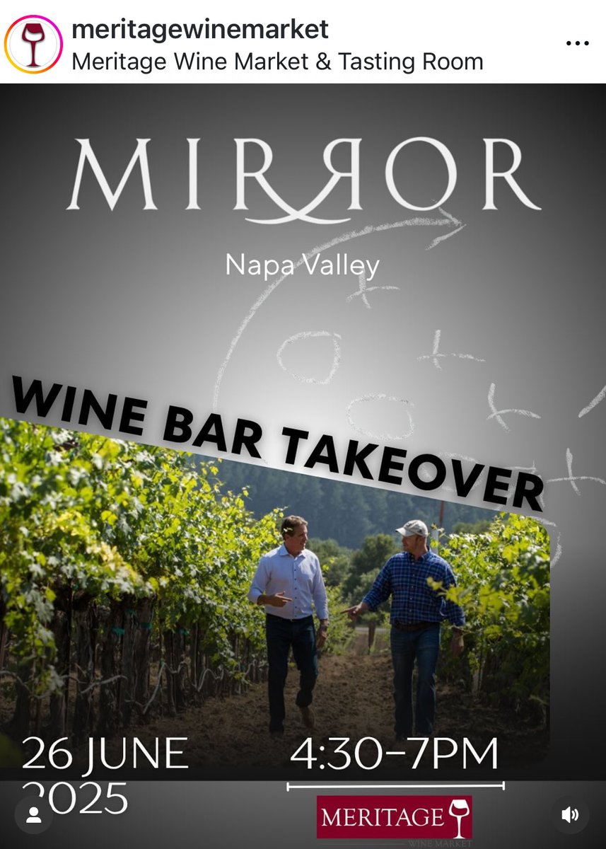Mirror Napa Valley (@mirrorwine) on Twitter photo Fun tasting opportunity tonight in San Diego. <a href="/CantineWine/">Cantine Wine Consulting - Ryan Maloney</a> <a href="/MeritageWine/">Meritage Wine Market</a> <a href="/RickMirer/">Rick Mirer</a> <a href="/kirkvenge/">KV Wines - Kirk Venge Wine Consulting</a> Fun tasting opportunity tonight in San Diego. <a href="/CantineWine/">Cantine Wine Consulting - Ryan Maloney</a> <a href="/MeritageWine/">Meritage Wine Market</a> <a href="/RickMirer/">Rick Mirer</a> <a href="/kirkvenge/">KV Wines - Kirk Venge Wine Consulting</a>