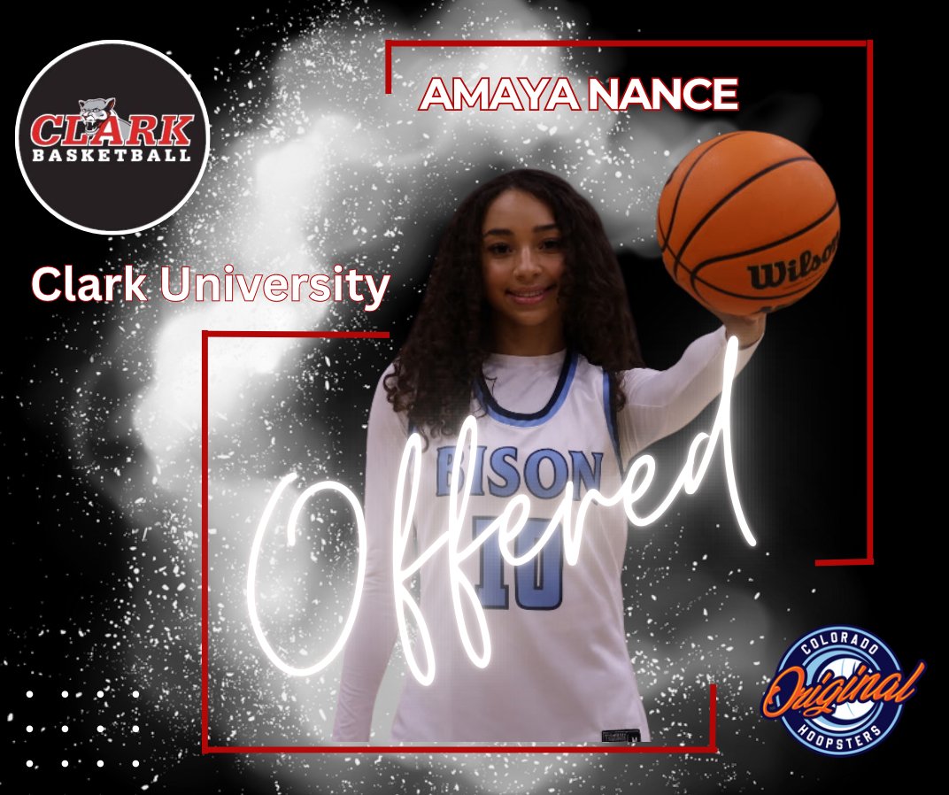 We have another Hoopster who has received an offer to play at the next level- junior, Amaya Nance!! 🏀🎉🙌🏽 This young lady works very hard and is ray of sunshine, as well as a wonderful teammate! We are so proud of you, Amaya! Congratulations!! 😁👏🏽 <a href="/AmayaNance/">AmayaN</a>
