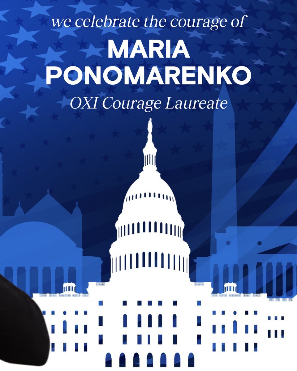oxidayfndation's tweet image. We celebrate the courage of Maria Ponomarenko, a Russian journalist and activist for RusNews, a publication dedicated to civil activism and protests in Russia.
We recognized her bravery at the #OXICourageAwards.
Learn more: oxidayfoundation.org/annual-celebra…