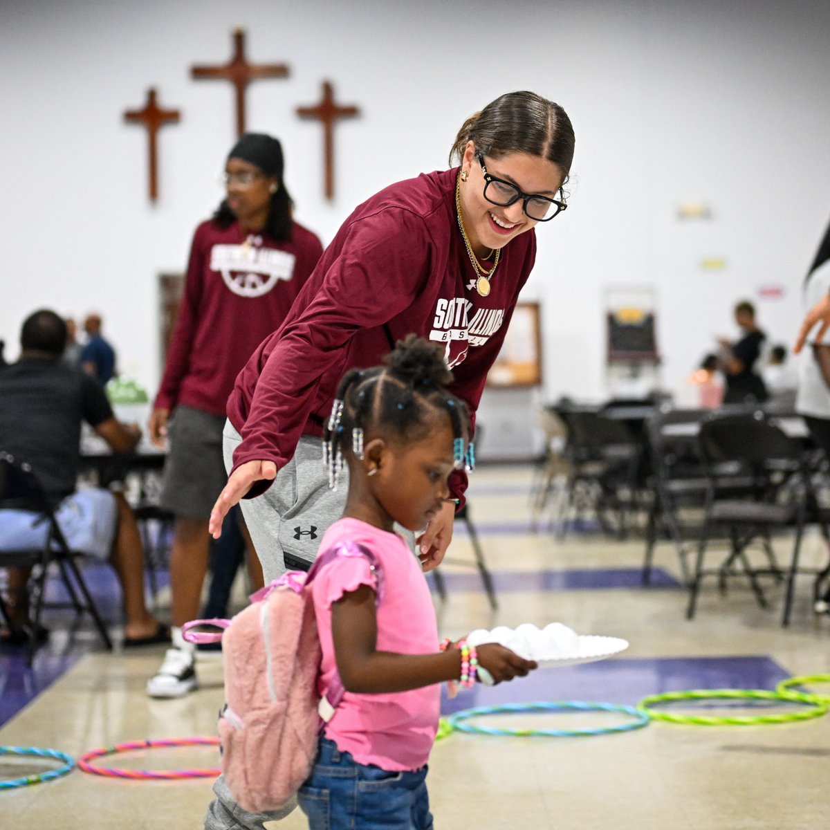 SIU_WBasketball's tweet image. Always one of the more special weeks of the year ❤️
Thank you to Hopewell Missionary Baptist Church for having us for VBS! We’ve had a blast so far 👏
