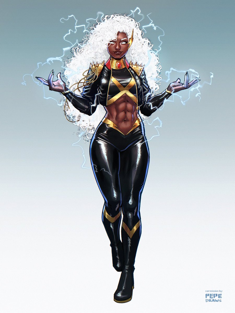 pepedraws's tweet photo. Storm, the goddess of the elements 
Commission for @ra_teasley https://t.co/gxNpsreSqA