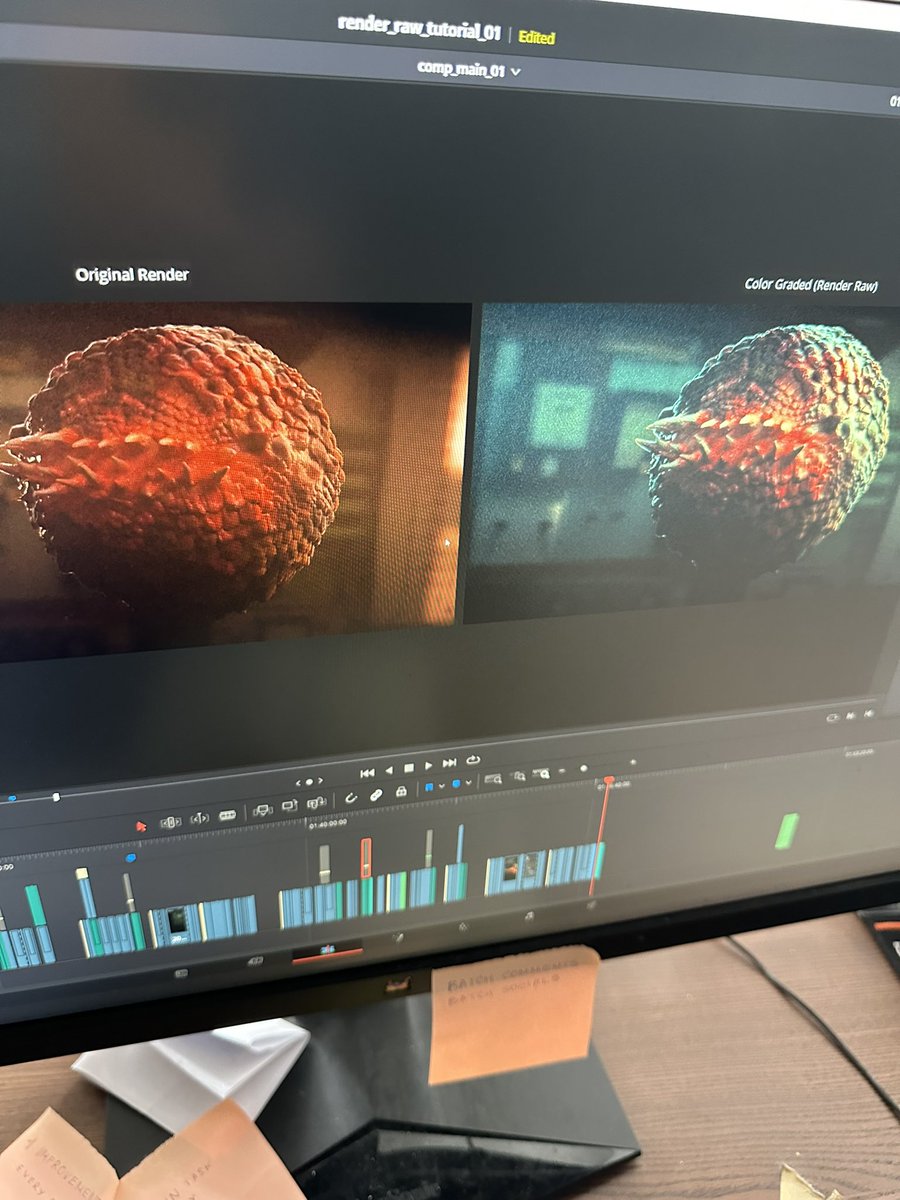 Working on something that involves color grading and Render Raw add-on - and cacodemons.
#b3d