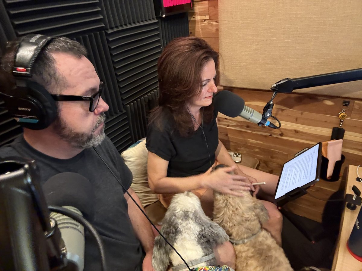 Hard to record when the dogs break in…and vigorously wag their tails against everything.