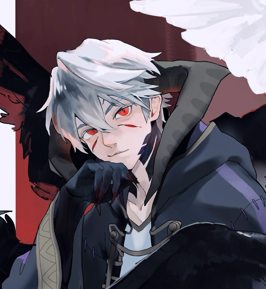 hitorigochuFEH's tweet photo. ギムレー様描いてたけど全然筆進まなくてもういっかってなってる🫤顔がいいからいっか https://t.co/MSbjQ8VqdN