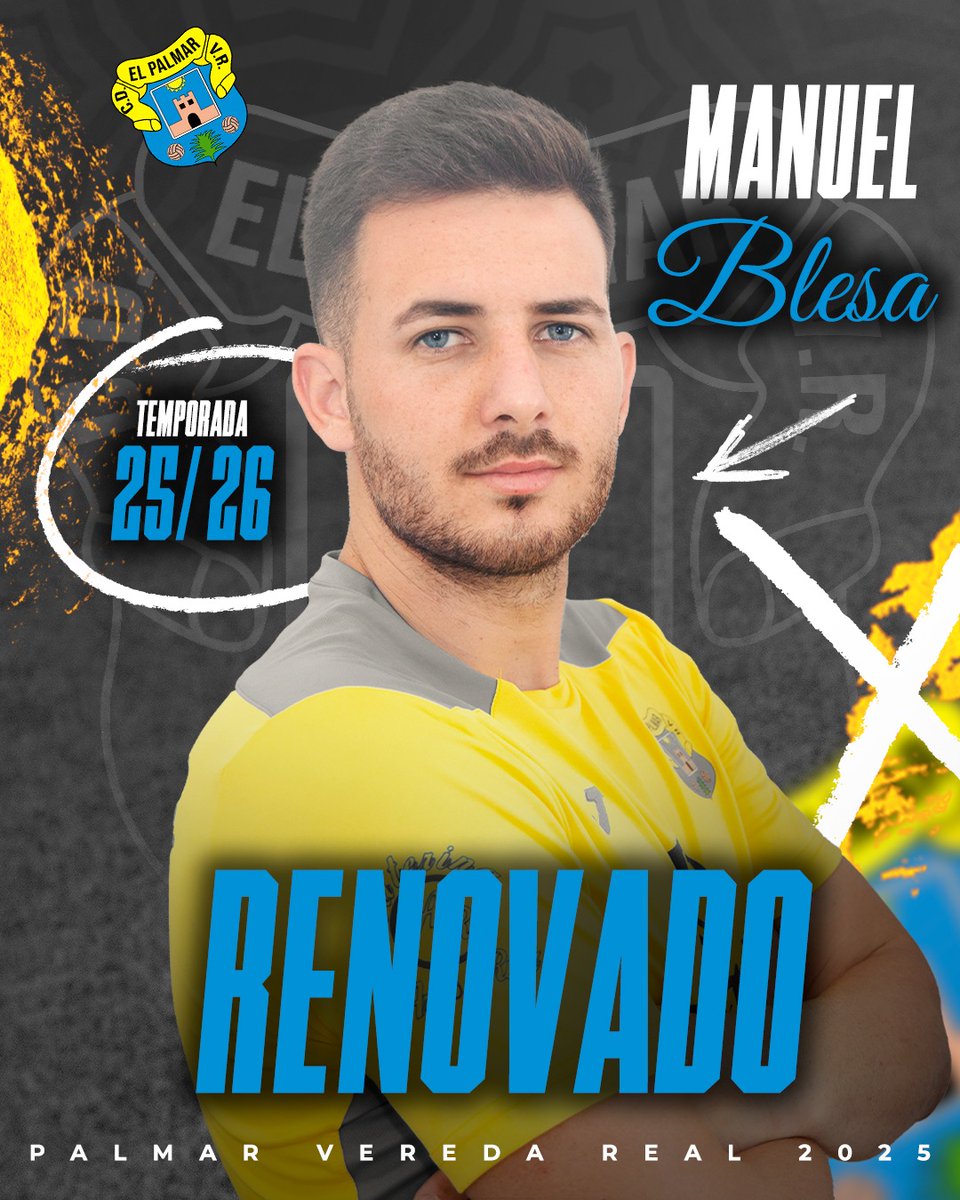 💪⚽️💛 𝙍𝙀𝙉𝙊𝙑𝘼𝘿𝙊 25/26
¡Nuestro pivote defensivo… y goleador!

Cuando el PVR volvió a tener equipo, él fue uno de los primeros en decir sí. Desde entonces,  Blesa ha sido mucho más que un jugador: es parte de esta familia, como si hubiese nacido en el pueblo. 💛
