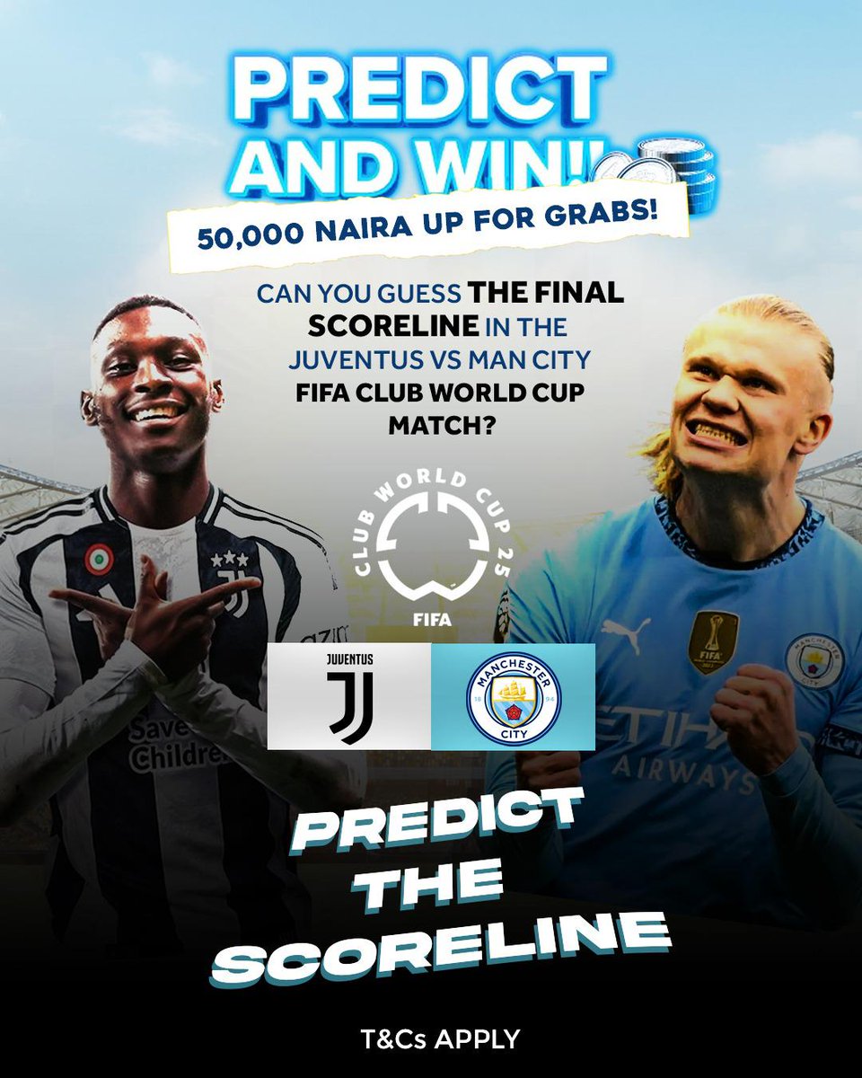PoojaMedia's tweet image. PREDICT &amp;amp; WIN. 
50,000 Naira up for Grabs! 🎉

₦10,000 each to 5 lucky winners, who predicts CORRECT SCORE! 

Rules to win 👇
✅ Follow @esentry_mssp and @axxelaGroup 
✅ Drop your prediction with your screenshots in the comments.

Predictions end at kick off. 

Winners will be…